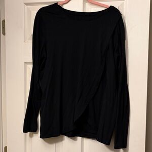 Motherhood Maternity Black Long Sleeve Nursing Top